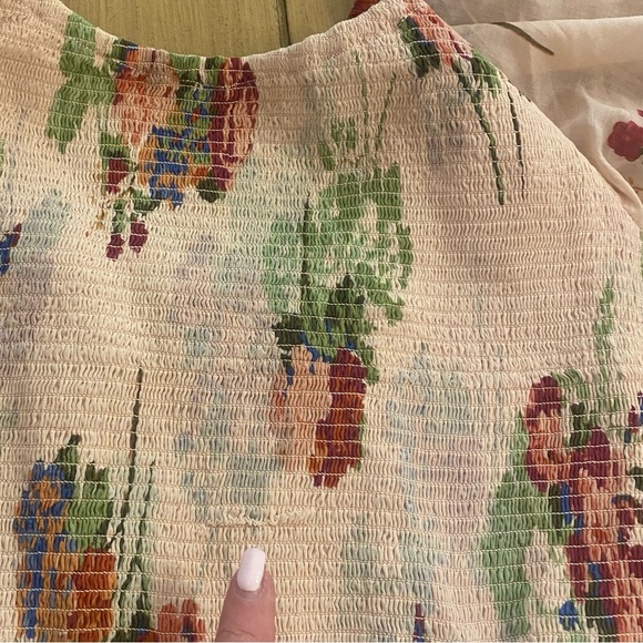 Free People Women Morning Glory Maxi Cotton Stretchy Flowing Long Sleeve New M-L - Picture 16 of 16